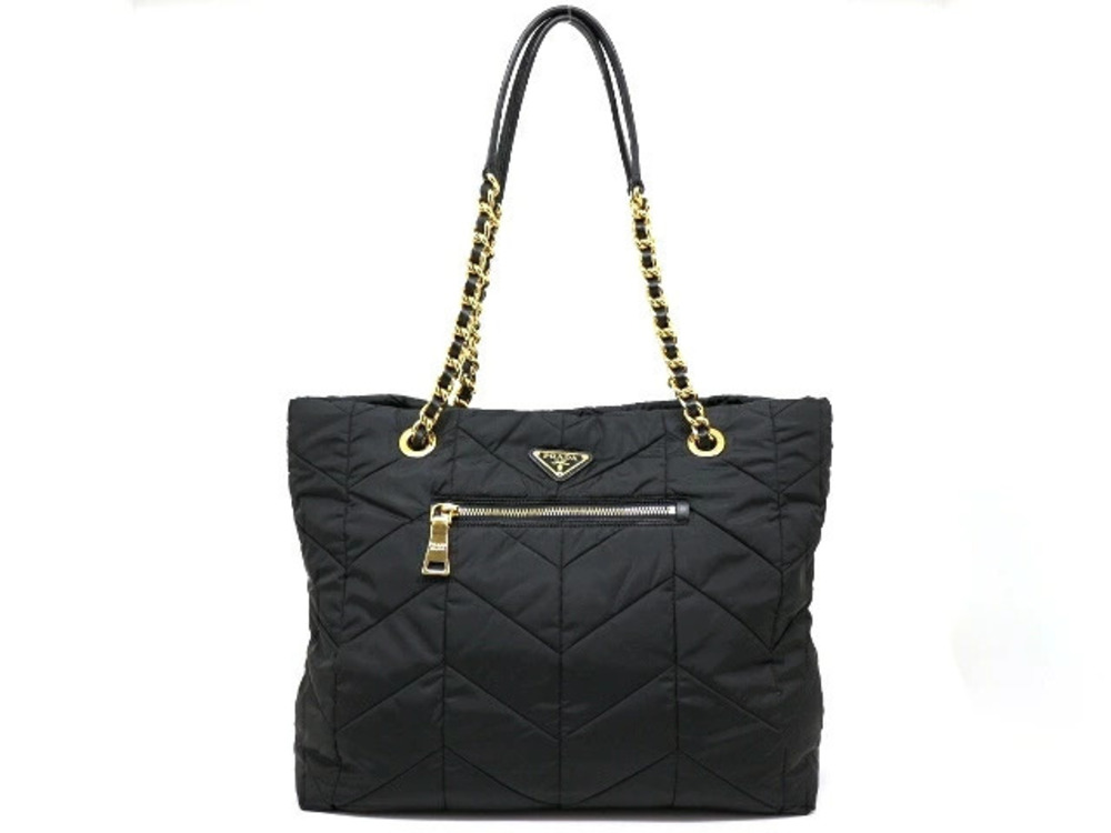 Prada Bag Tote Chain Shoulder Calf